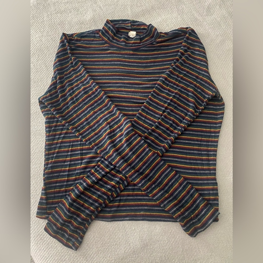 Garage Long Sleeve Striped Top